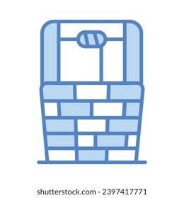 Ilustración del vector de icono del valle