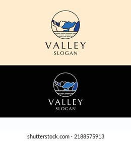 Valley logo design icon template