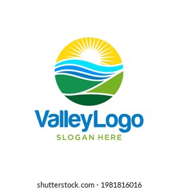 Valley Logo Design Vector Template