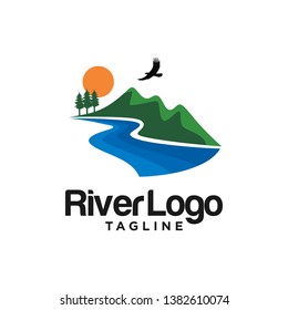 Valley River Logo Stock Image