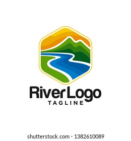 Valley River Logo Stock Image