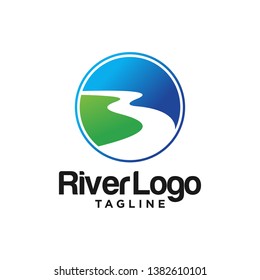 Valley River Logo Stock Image