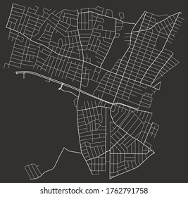 Valley Stream, New York, United States–urban city map, transport road network with downtown urban core and suburbs 