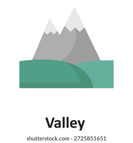 Icono del Vector del valle que puede modificar o editar fácilmente

