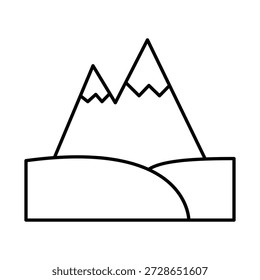 Icono del Vector del valle que puede modificar o editar fácilmente

