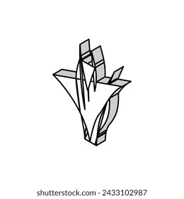 vallisneria spiralis icono isométrico vector. vallisneria spiralis signo. símbolo aislado ilustración