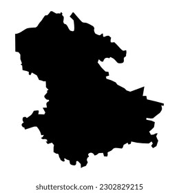 Valmiera district map, administrative division of Latvia. Vector illustration.