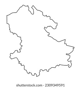 Stadtplan von Valmiera, Verwaltungsabteilung von Lettland. Vektorgrafik.