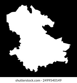 Valmiera district map, administrative division of Latvia. Vector illustration.