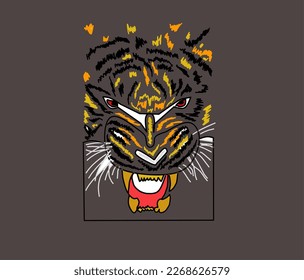 the valor of the tiger with its sharp fangs