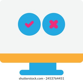 Valoración Votar Icono Vector Ilustración plana