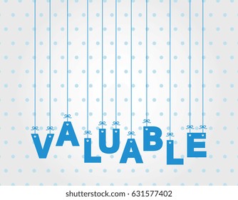 VALUABLE HANGING LETTERS