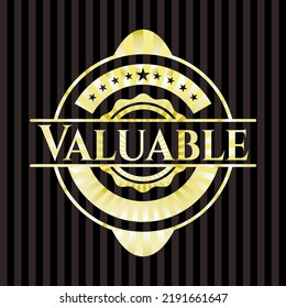 Valiosa placa brillante. Ilustración vectorial. Detallado. 