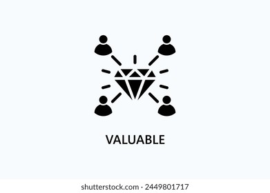 Wertvolle Vektorgrafik, Symbol oder Logo-Zeichen-Symbol-Illustration