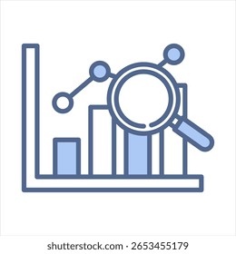 Ilustración vectorial de ícono azul de valoración