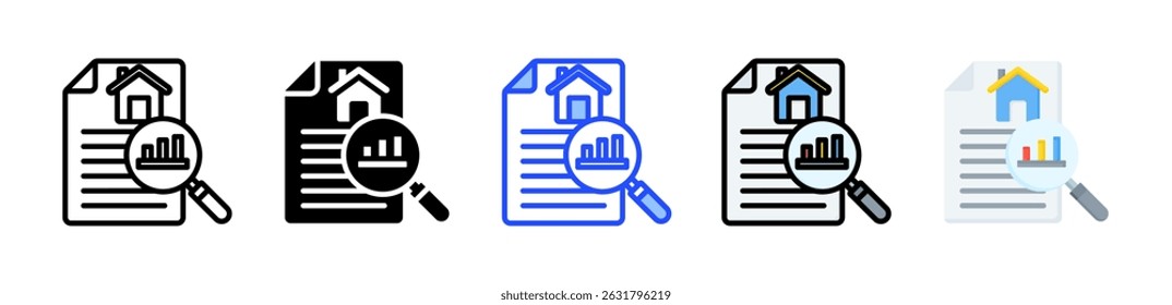 Valuation Icon Collection With Multiple Styles