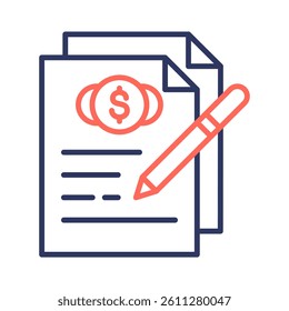 Valuation Icon Element For Design