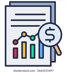 Valuation Icon Element For Design