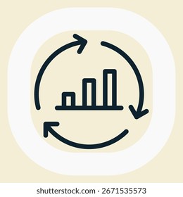 Icono de valoración en estilo de línea. Perfecto para App, Sitios web, UI UX, presentaciones o infografías. Archivo de ilustración editable con diseño limpio y diseño moderno.