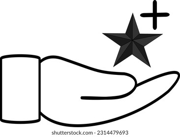 Icono de valor agregado. Símbolo de oferta de servicio. Ilustración vectorial para diseño gráfico, Web, aplicación, UI, diseño vectorial reemplazable.