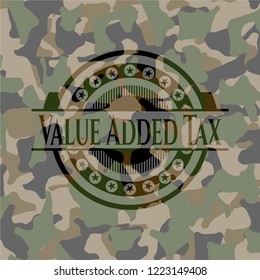 Value Added Tax on camo pattern