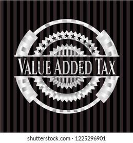Value Added Tax silver shiny badge