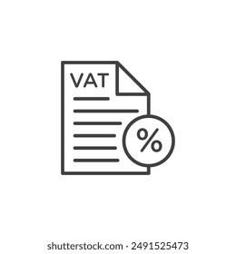 Value added tax VAT icon symbol design collection