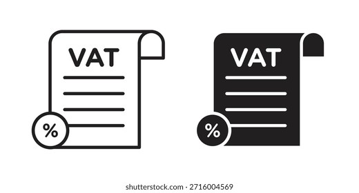 Concepto de ícono de IVA para infografía, Sitio web o App.
