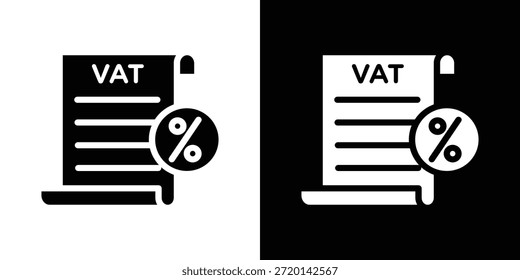 Impuesto sobre el valor añadido Conjunto de iconos IVA Diseño de Vector para concepto y Diseño web móvil.