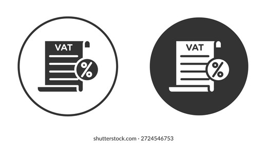 Impuesto sobre el valor añadido Diseños de Vectores Clipart de iconos IVA para proyectos gráficos