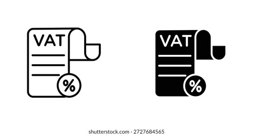 Impuesto sobre el valor añadido Elemento de Diseño gráfico del logotipo del símbolo de IVA. EPS10