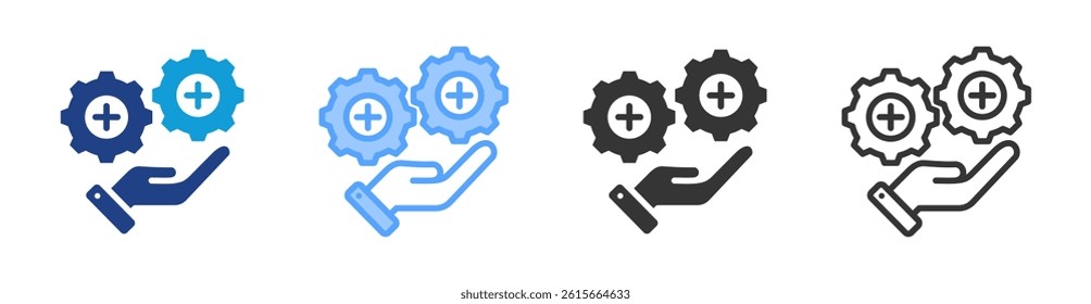 Value Addicted icon set multiple style collection