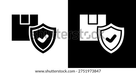 Value Assurance Icon In Black and White Glyph Style