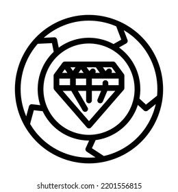 value business ethics line icon vector. value business ethics sign. isolated contour symbol black illustration