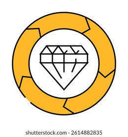 value business ethics line icon vector. value business ethics sign. isolated symbol illustration