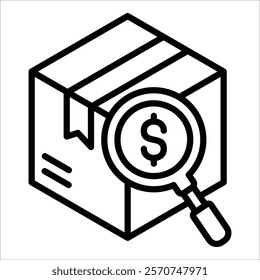 Value Chain Analysis Icon Element For Design