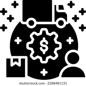 Value Chain Icon Element For Design