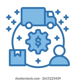 Value Chain Icon Element For Design
