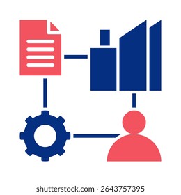 Elemento De Ícone Da Cadeia De Valores Para Design