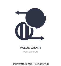 value chart icon on white background. Simple element illustration from Business and analytics concept. value chart sign icon symbol design.