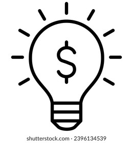 Value Creation icon line vector illustration