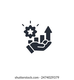 value creation icon. vector.Editable stroke.linear style sign for use web design,logo.Symbol illustration.