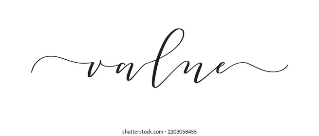 Value cute hand-written word design for posters and stories