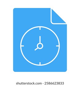 Value Delivery – Document with Clock Representing Consistent Performance