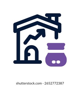 Icono de duotono de valor. Icono de Vector elegante y moderno para Sitios web, App móviles, materiales de marketing y diseño corporativo. Totalmente escalable y listo para usar.