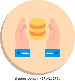 Ícone de Estilo de Círculo Plano de Valor