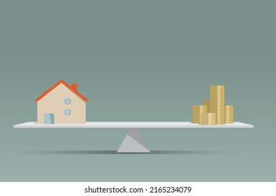 the value of a house in money