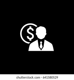 Value Icon. Business Concept. Flat Design. Isolated Illustration.