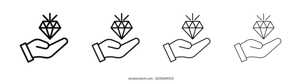 Value icon Flat illustration sign