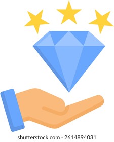 Value Icon Flat Vector Illustration